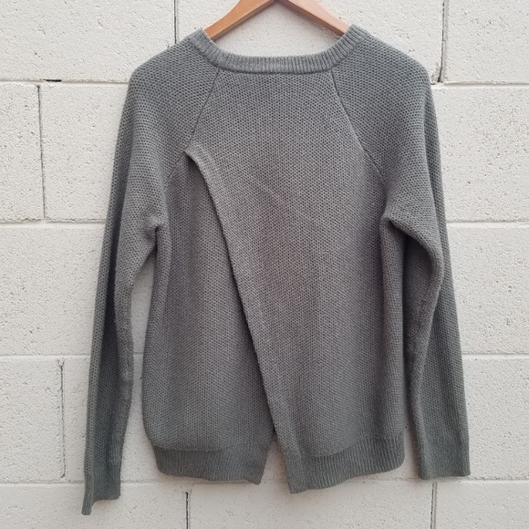 Green Madewell Sweater w/ Crossed Opening in Back - Picture 11 of 11